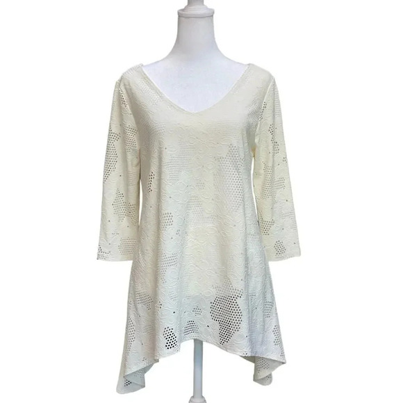 Clara Sun Woo Tops - Clara Sun Woo Eyelet tunic size S